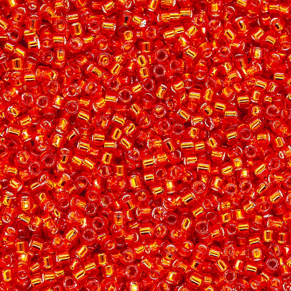 Японский бисер TOHO Treasure (№25), с внутренним серебрением, прозрачный