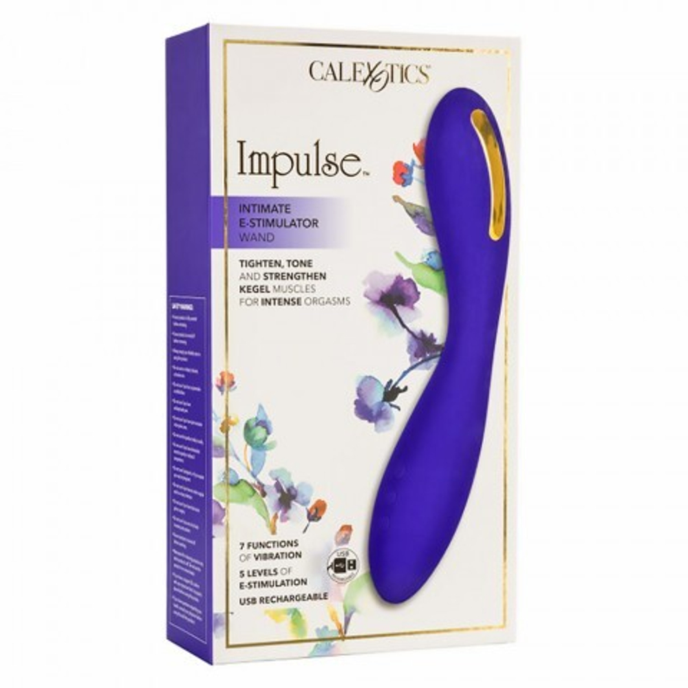 Вибромассажер с электростимуляцией Calexotics Impulse Intimate E-Stimulator Wand (21.5 x 3.75 см)