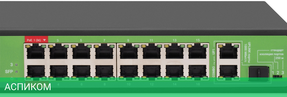 Коммутатор Digma DSP216F-1G-1C-R300