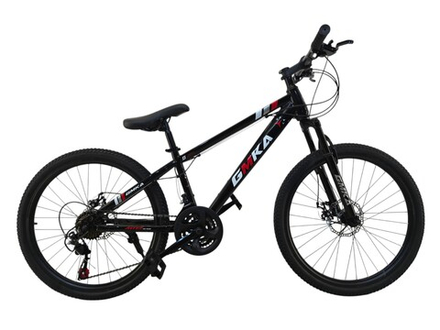 Велосипед GMKA 24" 21скор (стальная рама, дисковые тормоза) Черно-красный (GM24-2)