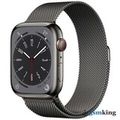 Apple Watch Series 9 GPS + Cellular 45mm Graphite Stainless Steel Case with Graphite Milanese Loop
