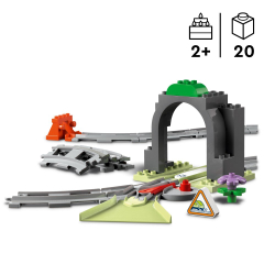 LEGO DUPLO Town / Туннель и железнодорожные пути - набор расширения/ 10425