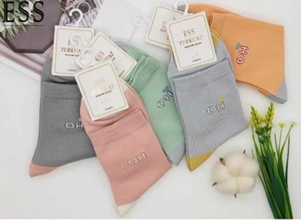 Носки ESS женские хлопок ассорти 36-40 521-3