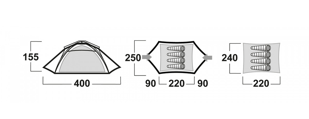 Палатка Husky Beasy 4 Blackroom
