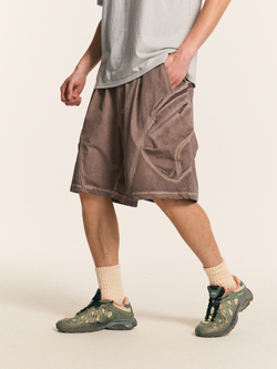 Шорты Nothomme Monterest Garment Dyed коричневый