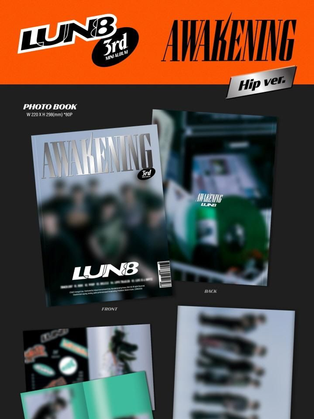 Альбом LUN8 - AWAKENING 3rd Mini Album RANDOM Version