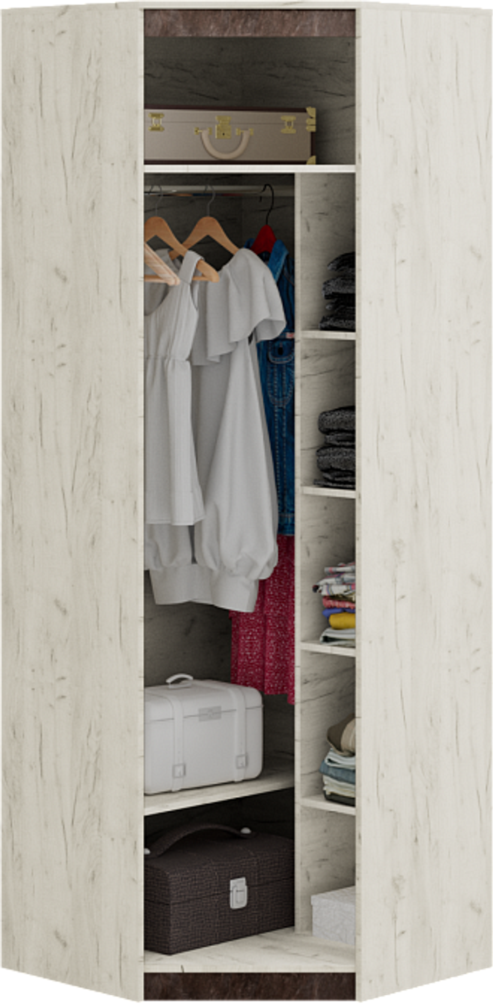 Прага Шкаф угловой малый