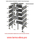 Печь Эверест "Легкий пар Профи" каменка из чугуна, Талькохлорит, S-50 мм