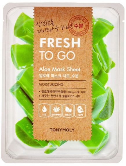 Maska \ Маска \ Mask TONYMOLY Fresh To Go Mask Sheet 25g 1pcs Aloe