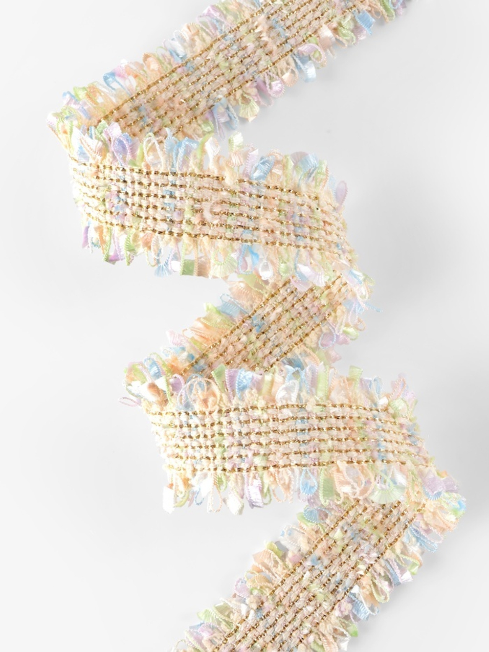 Тесьма декоративная «Твидовая» двусторонняя 30 мм