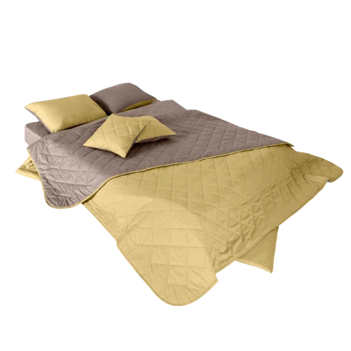 Покрывало BuyColor Шоколад/Горчица