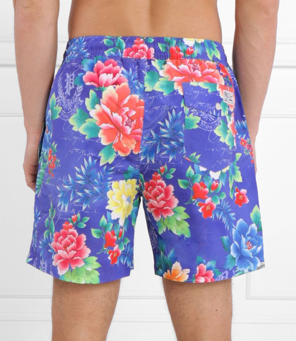 Шорты для плавания TRAVELER-MID-TRUNK POLO RALPH LAUREN - фиолетовый(710901523)