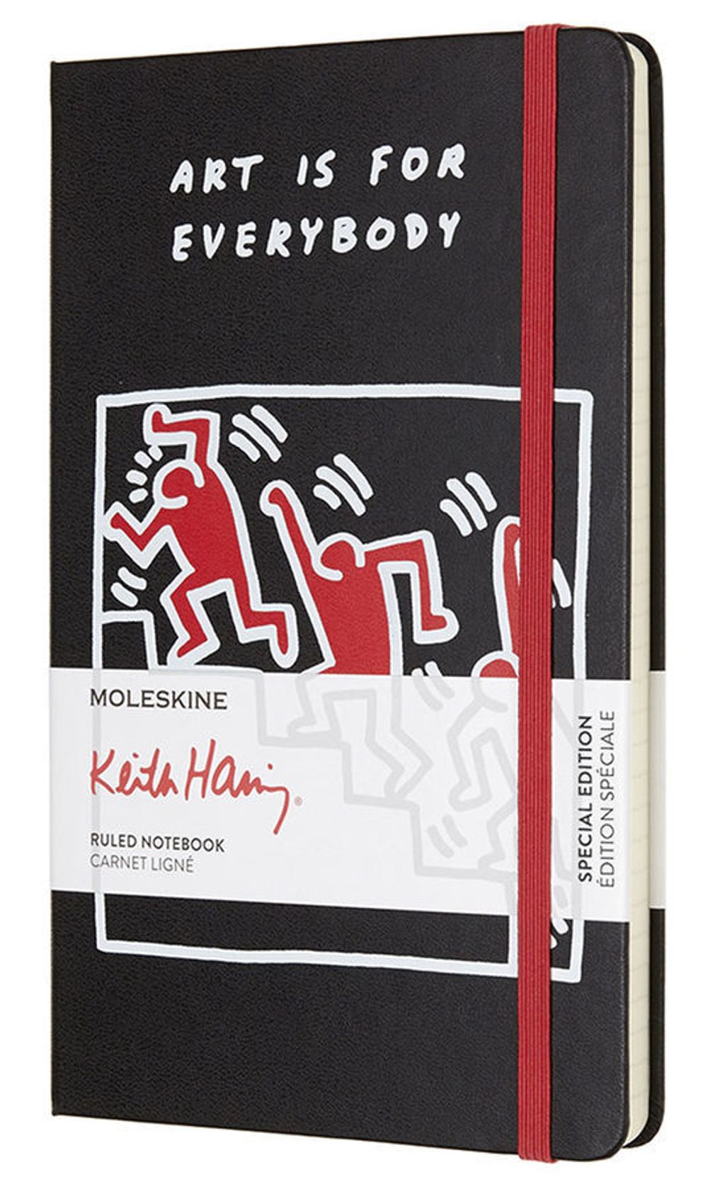Блокнот Moleskine Limited Keith Haring Large 130х210мм 240стр линейка черный (LEKH01QP060)