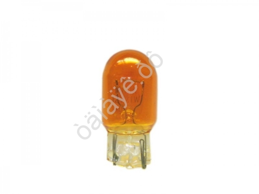 Автолампа  WY 12-W21W стекл цоколь в стопы 1-но конт ORANGE Маяк 61213бц OR