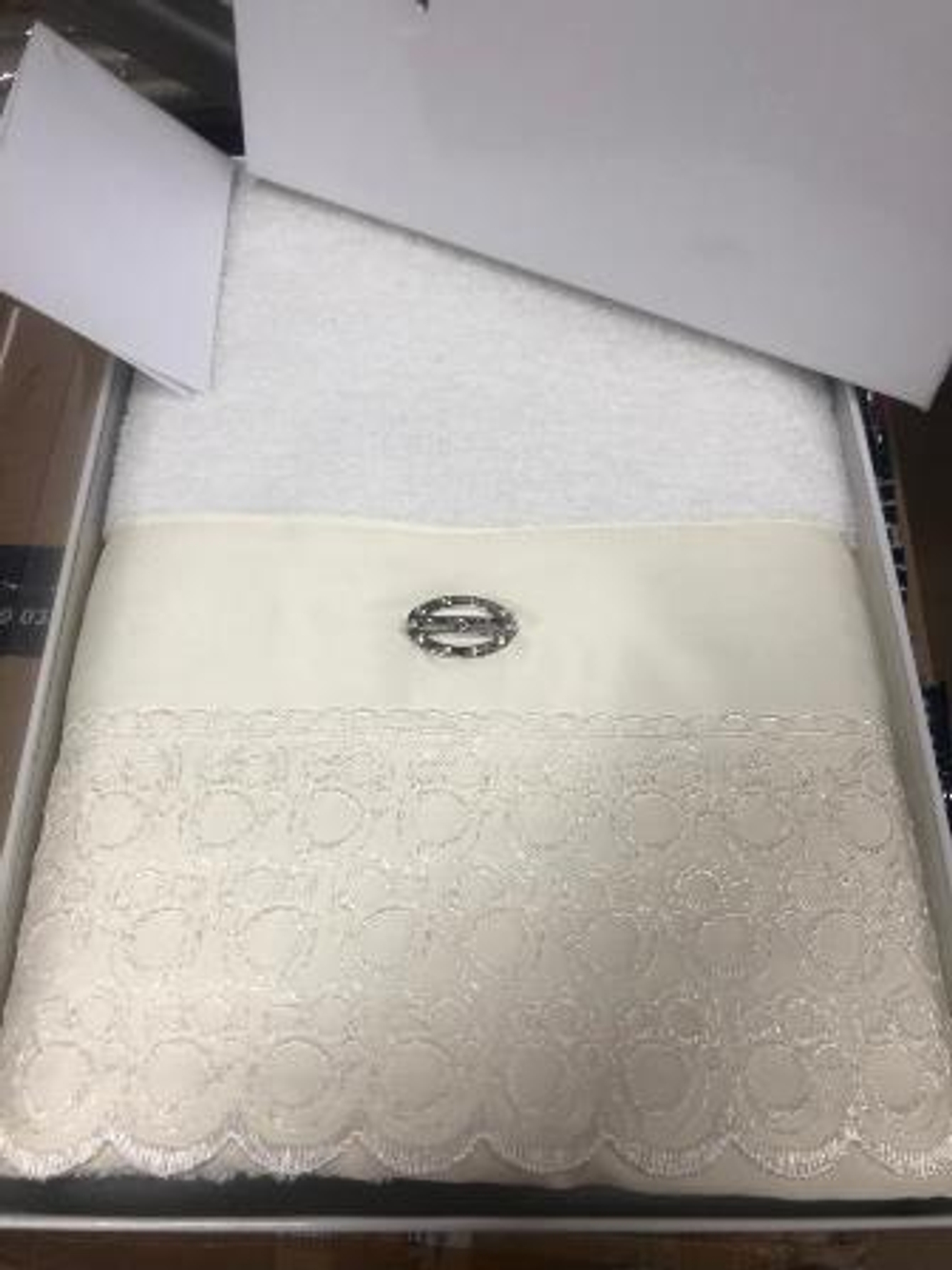 Набор полотенец 2шт Renato Balestra Хелен Panna светло-бежевый