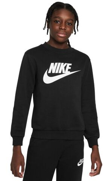 Кофта для мальчика теннисная Nike Kids Sportswear Club Fleece - black/white