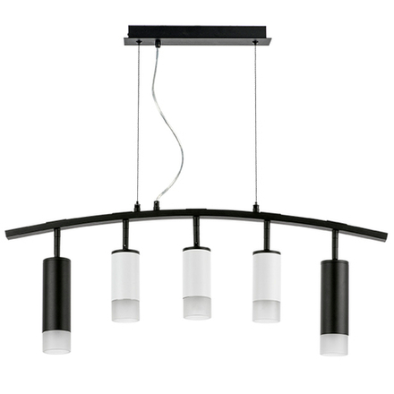 LR7358723631 Люстра RULLO 5х50W GU10 ЧЕРНЫЙ/БЕЛЫЙ (571735+214436-3+214487-2+202431-5)