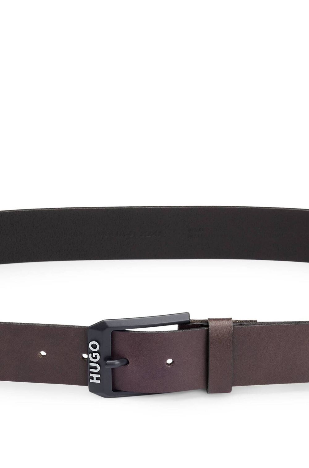 Кожаный ремень Gelio-B_Sz40 HUGO - коричневый(50503404)