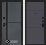Входная дверь Лабиринт EVOLAB - 13 Графит софт