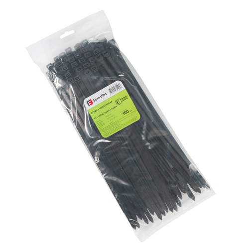 Стяжка нейлоновая КСС «MULTILOCK» 8х300 (черн) (100шт) Fortisflex