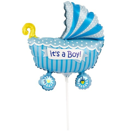 Ф М/ФИГУРА/3 Коляска детская голубая/FM