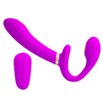 Безремневой страпон Pretty Love Thunderbird, электростим, 14,8 см