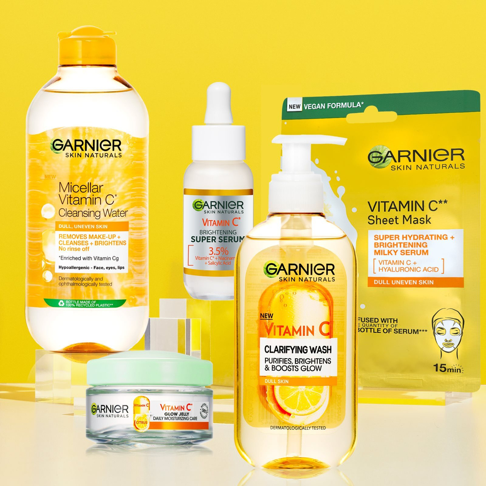 Garnier Skin Naturals Vitamin C - осветляющий гель для умывания лица /   200  ml  / GTIN 3600542468442