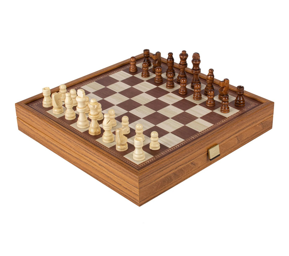 Игровой набор Шахматы/нарды/лудо/змеи Manopoulos Chess/Backgammon cbls34e