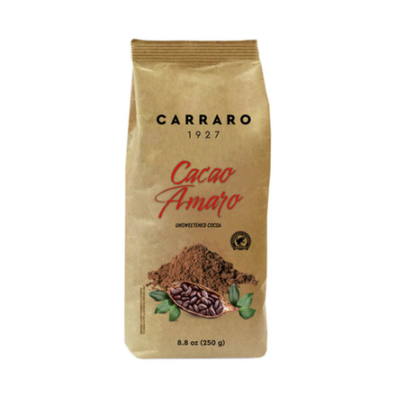Какао CARRARO Cacao Amaro, 250 г, мягкая упаковка