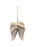 Декор подвесной "Крылья Ангела с бантиком" 9,5x2,3x12 см