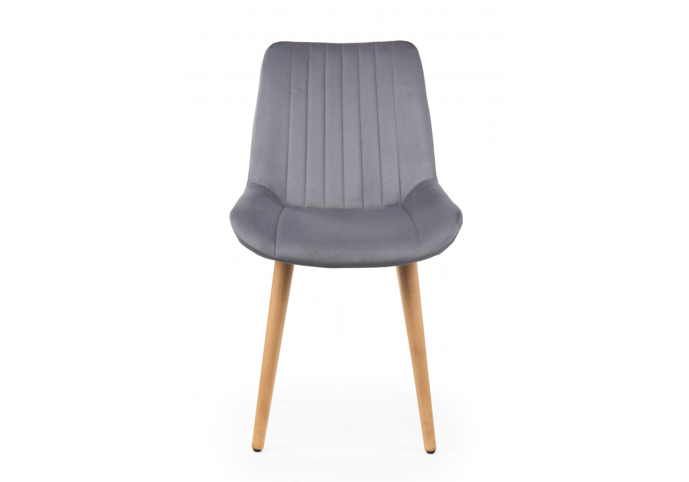 Стул деревянный Woodville Седа темно-серый (zd 995), светлое дерево np, ножки натуральные