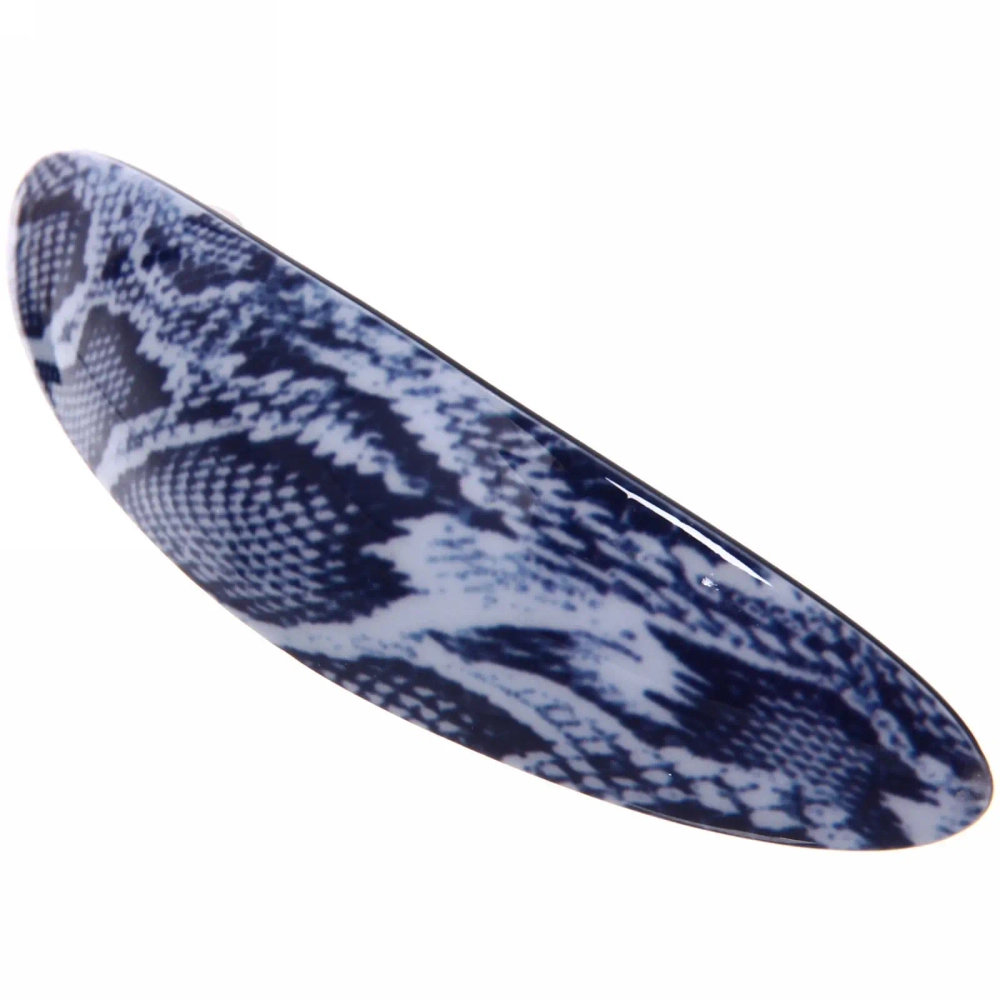 Заколка автомат «Коллекция Монталь-Питон», овал, микс 6 цветов, 10*2,5см (Кокетка)