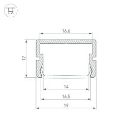 Профиль SILER-3000 ANOD (Arlight, Алюминий) 045498