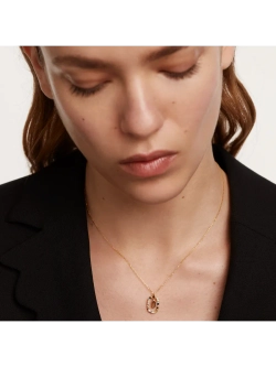 Колье Буква O серебро 925 пробы покрытое золотом