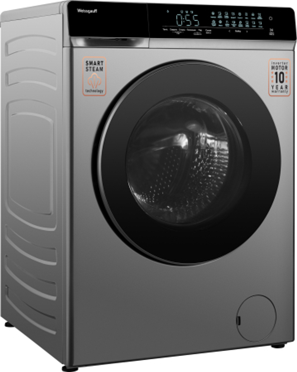 Стиральная машина WEISSGAUFF WMD 888 TOUCH INVERTER STEAM SILV