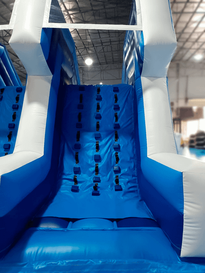 Коммерческая надувная полоса препятствий «Конструктор» 50*4,5*4 м