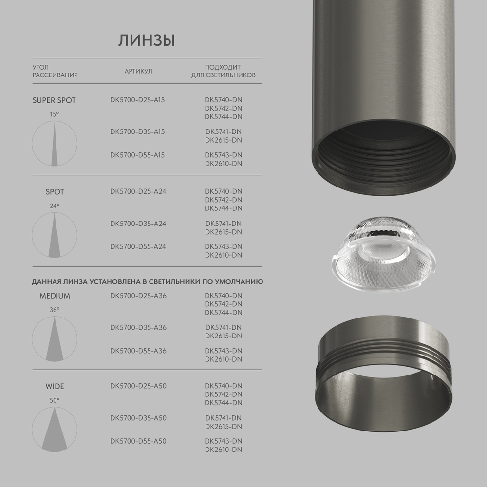 DK5742-DN Светильник для трека SHINE SPOT со светодиодом, D35*H100, 48V DC, 8W*2 , RA?90, 3000K, IP20, темный никель, алюминий