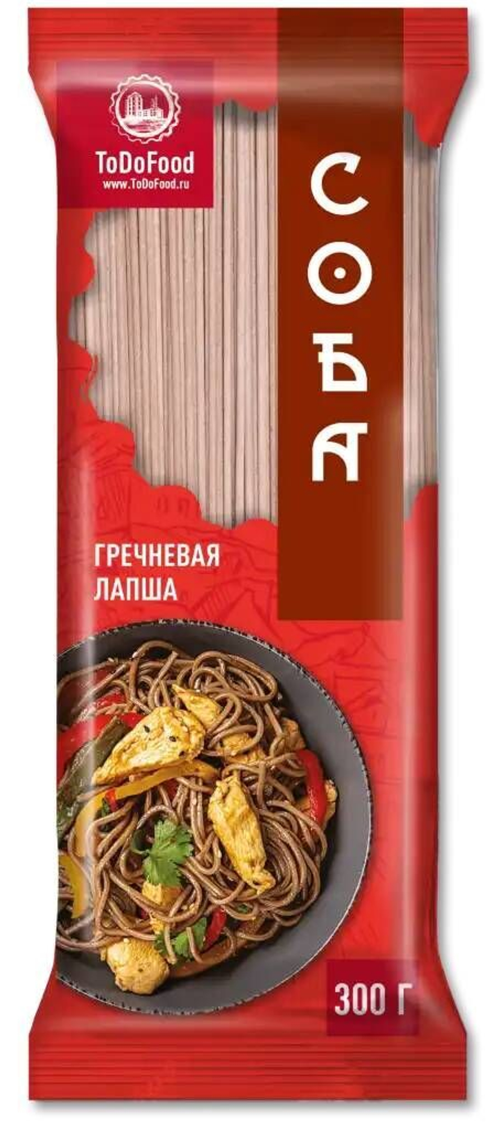Новинка 2024! Лапша пшеничная УДОН 1шт/300гр ToDoFood