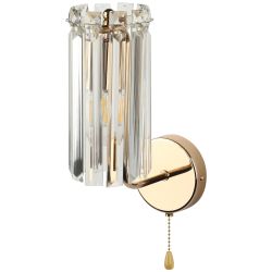 Бра светильник Rivoli Zoe 1064-401 настенный 1хЕ14 40 Вт хрусталь с выключателем | Rivoli