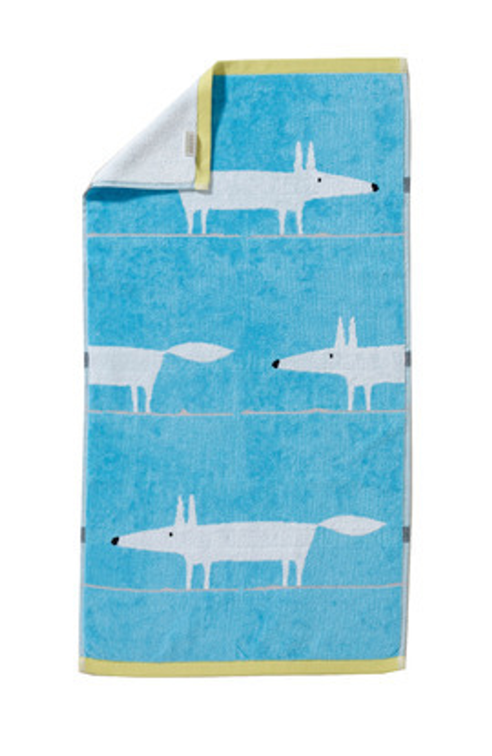 Полотенце 30х50 Blanc des Vosges Mr Fox Bleu