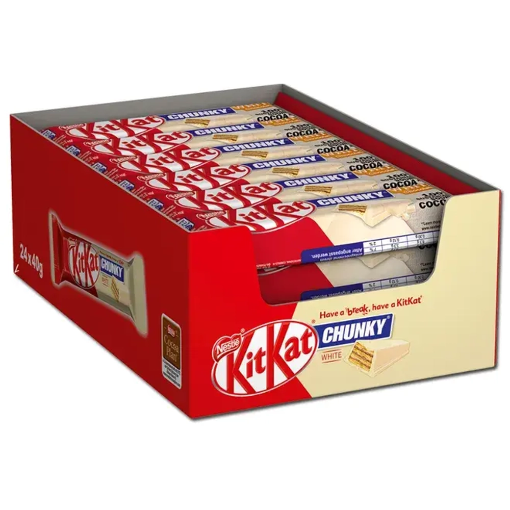 Батончик kit kat chunky white vanilla 40гр