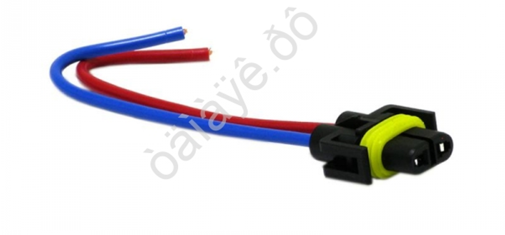 Разъем  лампы Н8, Н11, Н27/2 PLASTIC с проводами "ДИАЛУЧ" 2210