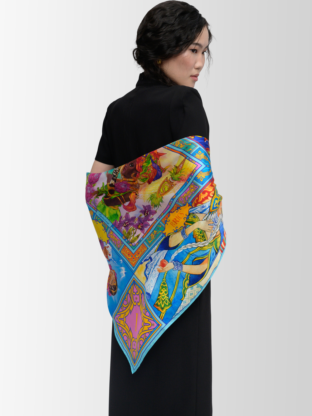 Платок «БРИКС» 100% шёлк