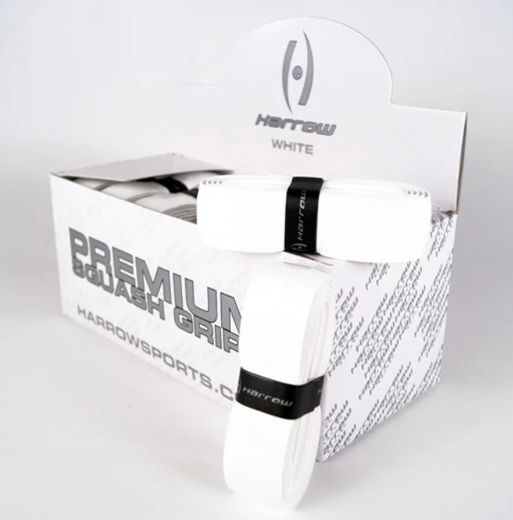Harrow Squash Grip White Pack Box x24