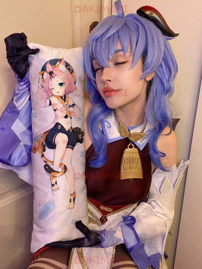 Мини дакимакура Диона из Геншин Импакт | Genshin Impact арт. M0963, 60х20 см