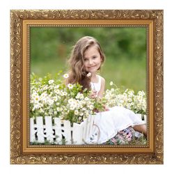 Фоторамка FA Садко 30х30 пластиковая семейная цвет золотой гобелен | FA фототовары