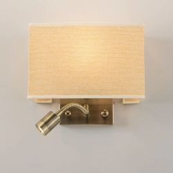 Citilux Декарт CL704303 Бра с бежевым абажуром и диммером