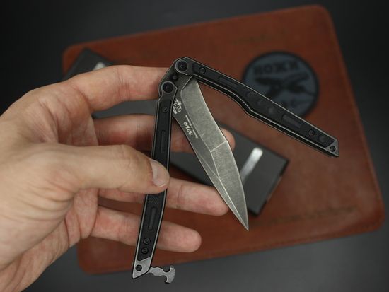 Нож-бабочка НОКС "Эльф" (черный) 204-500401