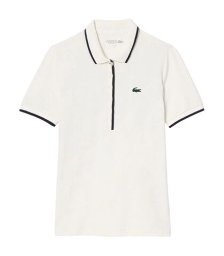 Женское теннисное поло Lacoste Regular Fit Tennis Heat Regulating - white/navy blue