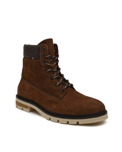 Кожаные трапперы hilfiger padded Tommy Hilfiger - коричневый(FM0FM04205)